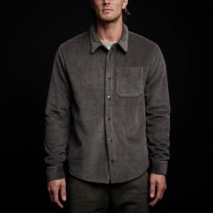 Sherpa Lined Jumbo Cord Jacket in Fin | James Perse Los Angeles