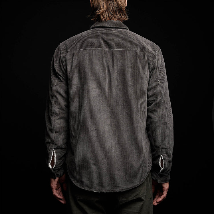 Sherpa Lined Jumbo Cord Jacket in Fin | James Perse Los Angeles