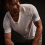 3 Pack Short Sleeve V Neck - Black/White/Carbon Pigment | James Perse Los Angeles