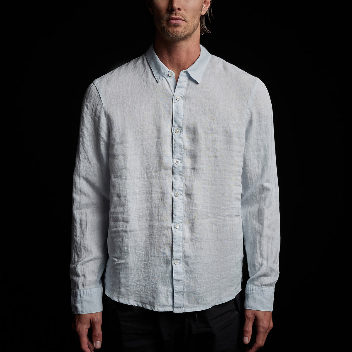 Classic Linen Shirt in Memory Pigment | James Perse Los Angeles