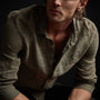 Classic Linen Shirt - Platoon Pigment | James Perse Los Angeles