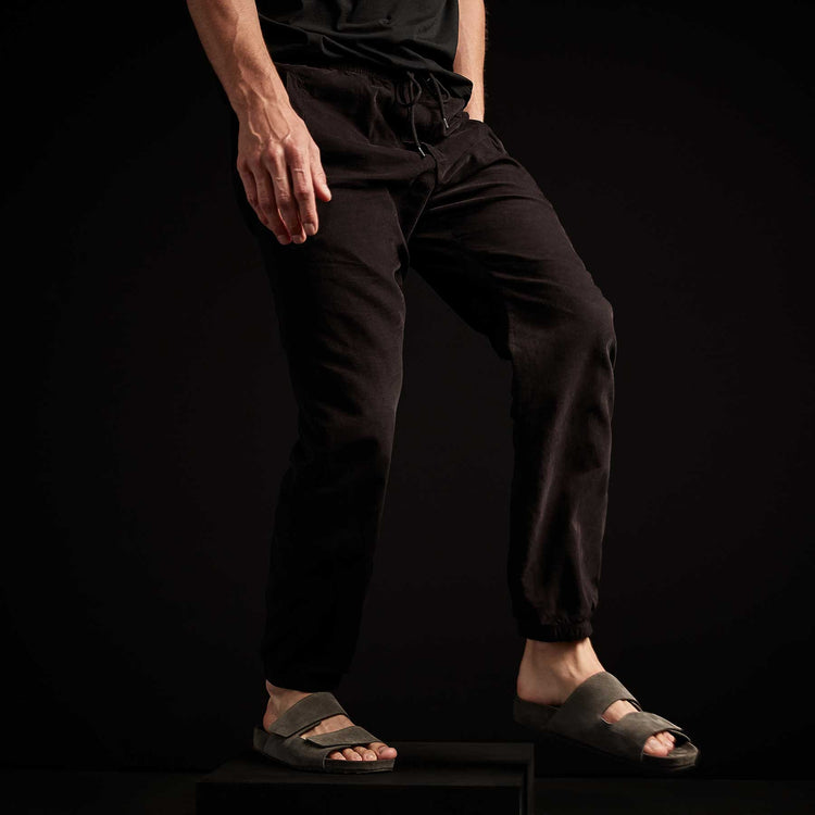 Ultra Fine Cord Pant - Black | James Perse Los Angeles