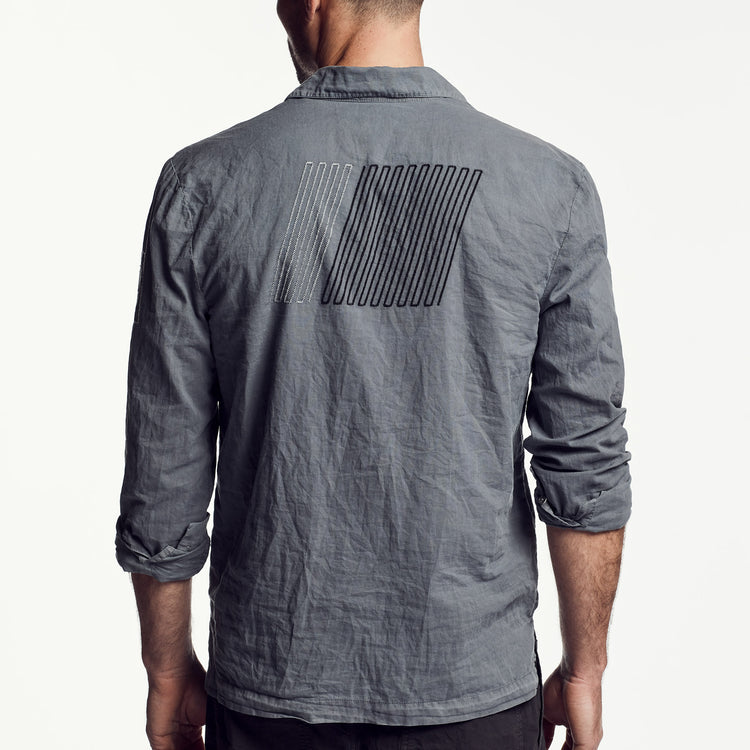 Cotton Lawn Utility Shirt in North Pigment | James Perse Los Angeles