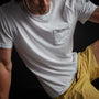 Short Sleeve Graphic Crew Neck - White | James Perse Los Angeles