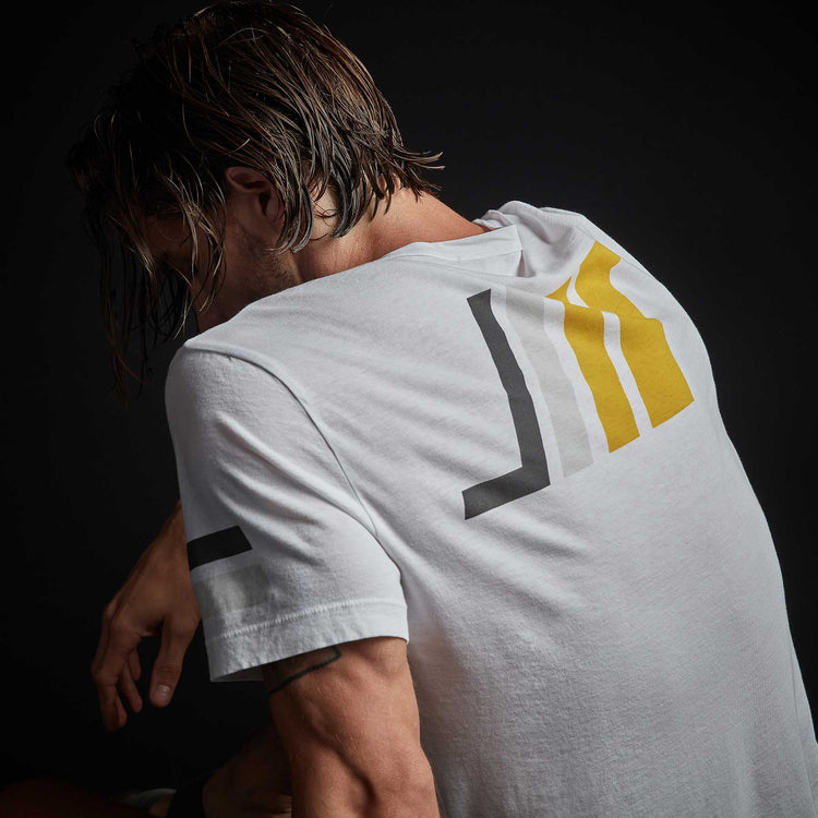 Short Sleeve Graphic Crew Neck - White | James Perse Los Angeles