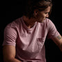 lightweight jersey pocket tee antique rose pigment mlj3282 | James Perse Los Angeles 