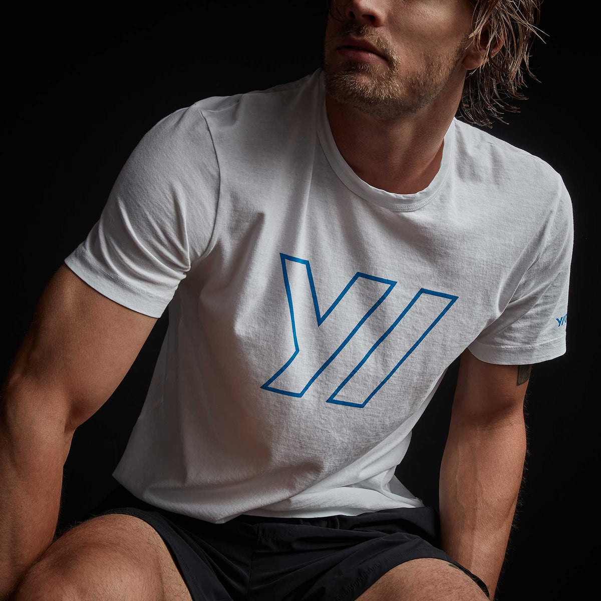Y/OSEMITE Short Sleeve Crew Neck - White | James Perse Los Angeles