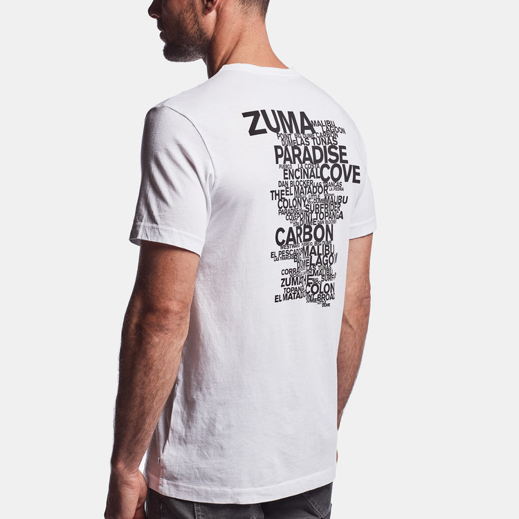 Malibu Beach Graphic Tee In White | James Perse Los Angeles