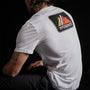 Short Sleeve Crew Alpine Graphic in White | James Perse Los Angeles