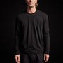 long sleeve crew neck yosemite hiking black mlj3351vj | James Perse Los Angeles 
