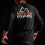 long sleeve crew neck yosemite hiking black mlj3351vj | James Perse Los Angeles 