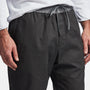 Lightweight Printed Flannel Pant In Black | James Perse Los Angeles