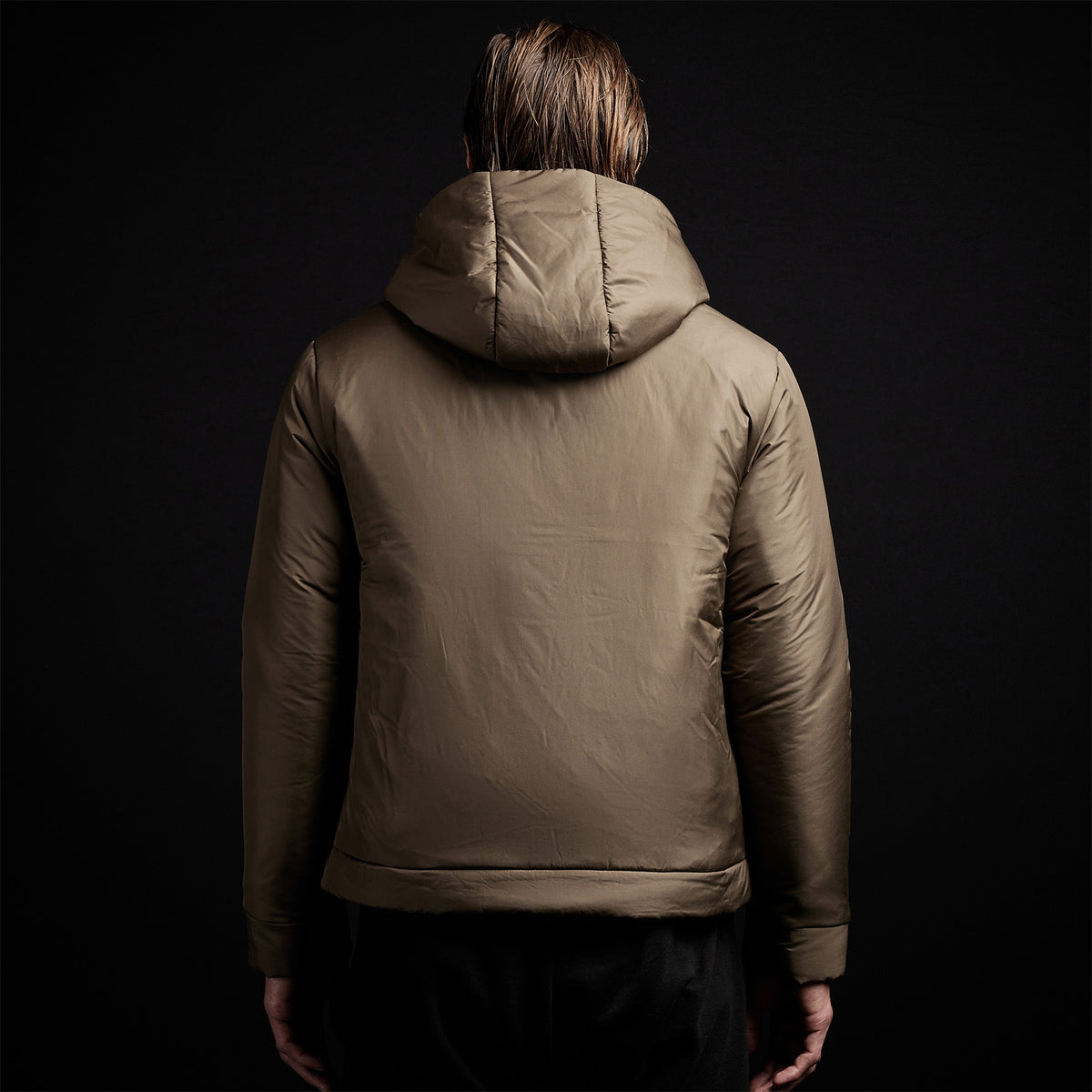Insulated Zip Front Hoody in Platoon | James Perse Los Angeles