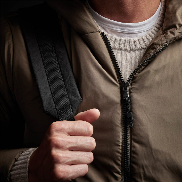 Insulated Zip Front Hoody in Platoon | James Perse Los Angeles