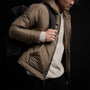 Insulated Zip Front Hoody in Platoon | James Perse Los Angeles