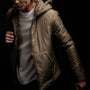 Insulated Zip Front Hoody in Platoon | James Perse Los Angeles