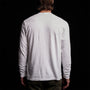 Soft Slub Jersey Long Sleeve Henley in White | James Perse Los Angeles 