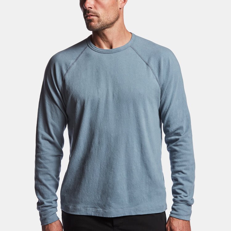 Sueded Stretch Jersey Raglan in Globe | James Perse Los Angeles
