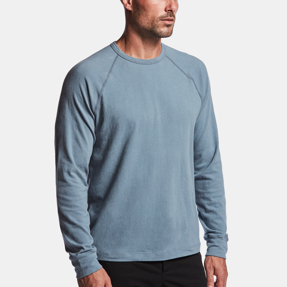 Sueded Stretch Jersey Raglan in Globe | James Perse Los Angeles