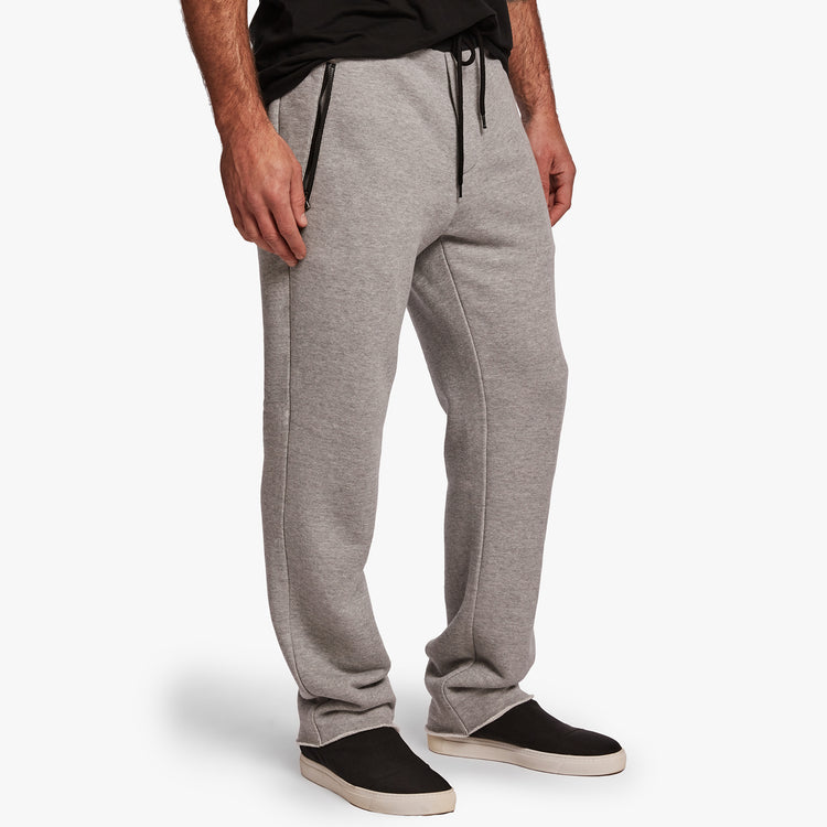 Zip Pocket Sweatpant In Heather Grey/Black | James Perse Los Angeles