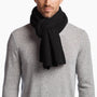 Ltweight Cashmere Rib Scarf in Black | James Perse Los Angeles