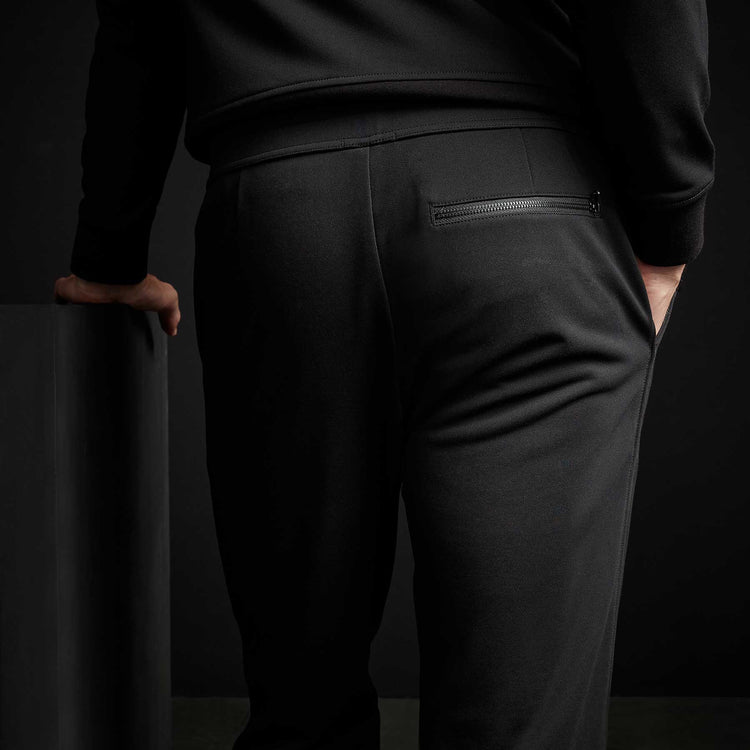 Piped Track Pant - Black | James Perse Los Angeles