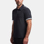 Y/OSEMITE Shoulder Stripe Performance Polo In Navy | James Perse Los Angeles