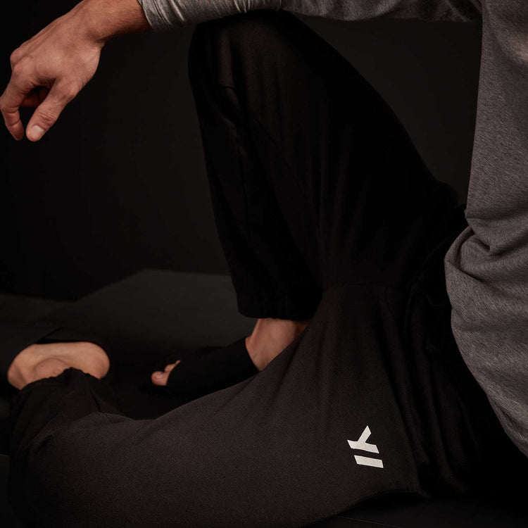 Classic French Terry Sweatpant - Black/White | James Perse Los Angeles