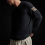 Half Lotus Crew Neck in Black | James Perse Los Angeles