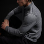Recycled Cashmere Funnel Neck in Grey Felt | James Perse Los Angeles