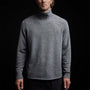 Recycled Cashmere Funnel Neck in Grey Felt | James Perse Los Angeles