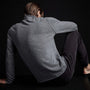 Recycled Cashmere Funnel Neck in Grey Felt | James Perse Los Angeles