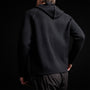Cashmr Double Bed Raglan Hoodie in Black/Anthracite | James Perse Los Angeles