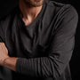 Recycled Lotus Jersey Pocket Crew - Magma | James Perse Los Angeles