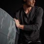 Recycled Lotus Jersey Pocket Crew - Magma | James Perse Los Angeles