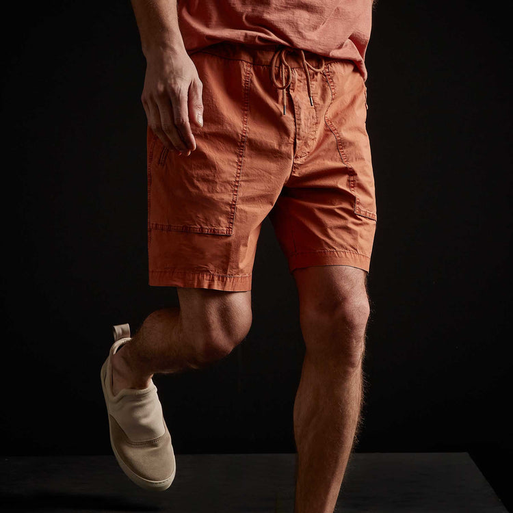 Zipper Pocket Short in Marigold Pigment | James Perse Los Angeles