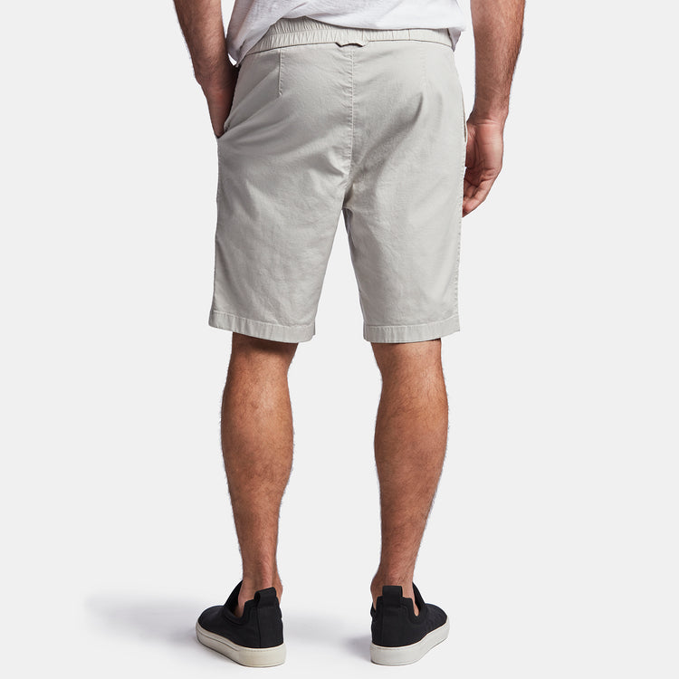 Stretch Canvas Work Short In Salt Pigment | James Perse Los Angeles