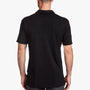 Sueded Jersey Lotus Graphic Polo in Black | James Perse Los Angeles