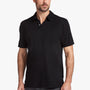 Sueded Jersey Lotus Graphic Polo in Black | James Perse Los Angeles
