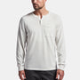 Cotton Cashmere Raglan Henley In Vintage White | James Perse Los Angeles