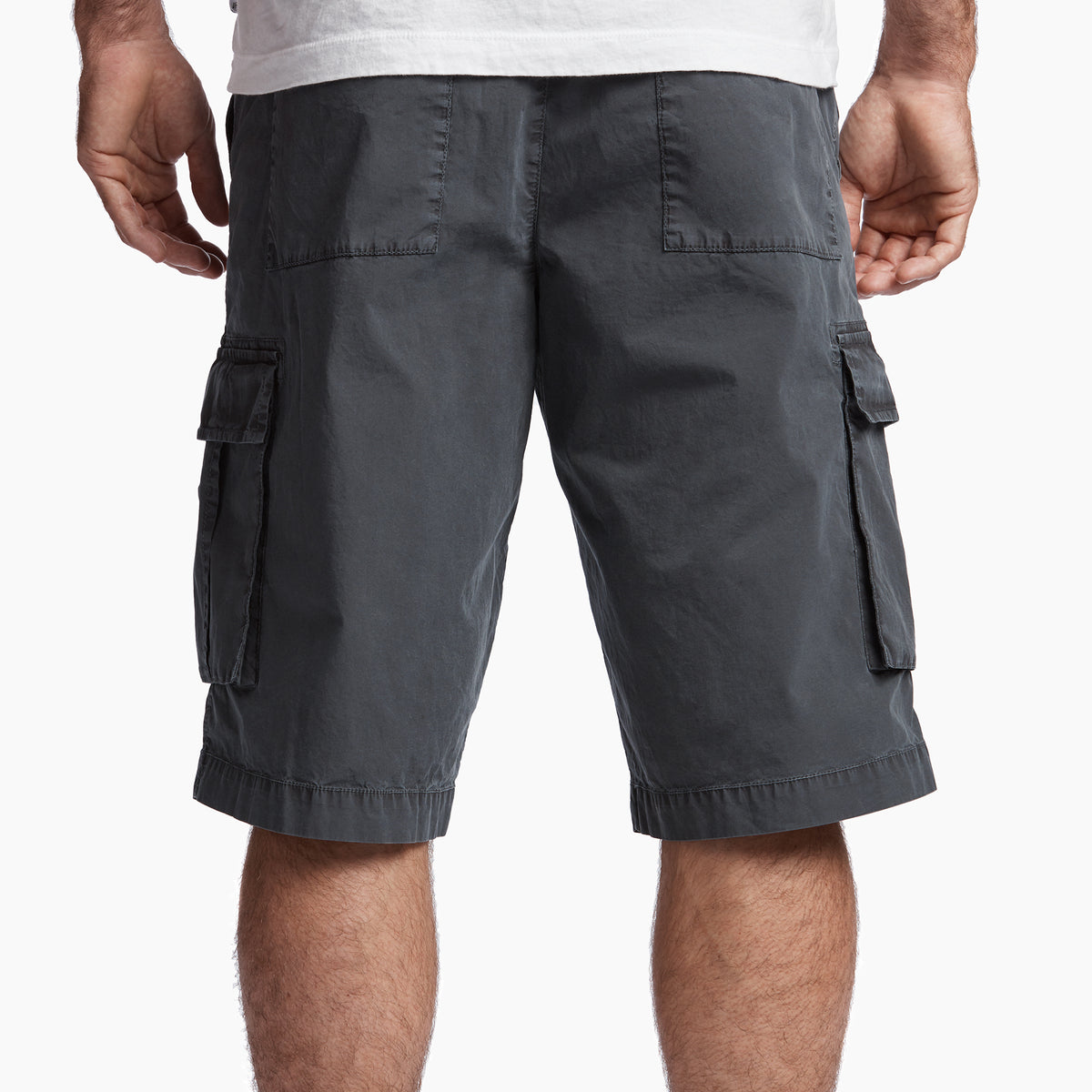 Stretch Poplin Cargo Short - Squid Pigment | James Perse Los Angeles