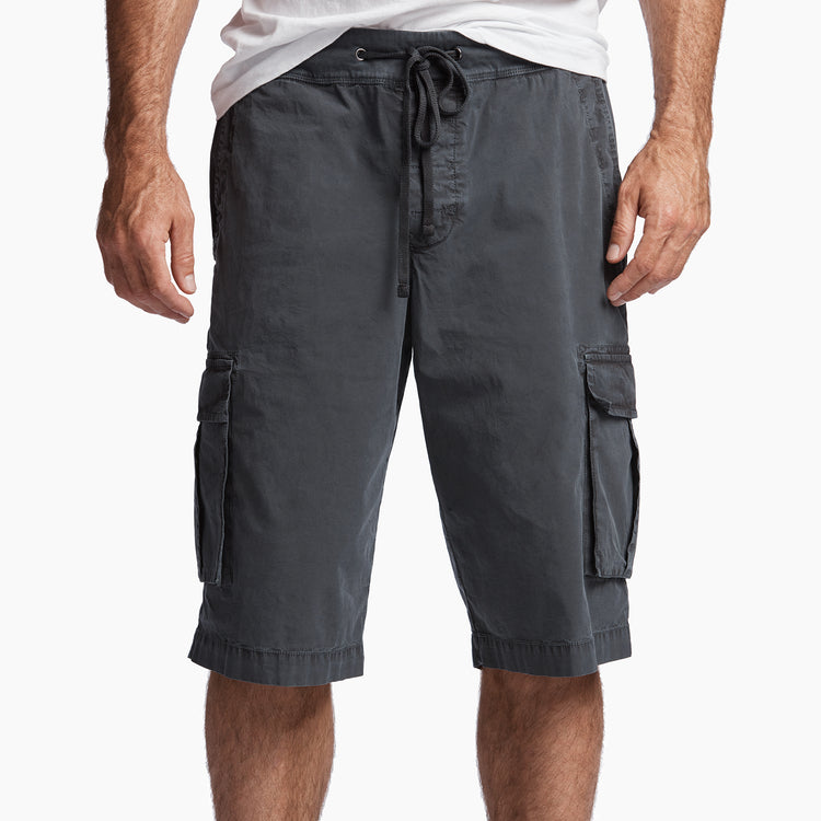 Stretch Poplin Cargo Short - Squid Pigment | James Perse Los Angeles