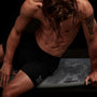 Y/OSEMITE Logo Boardshort In Black/Black | James Perse Los Angeles