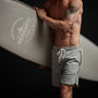 Y/OSEMITE Curved Hem Board Short - Smoke/Koala | James Perse Los Angeles