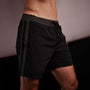 Y/OSEMITE Double Stripe Boardshort  In Black/Carbon | James Perse Los Angeles