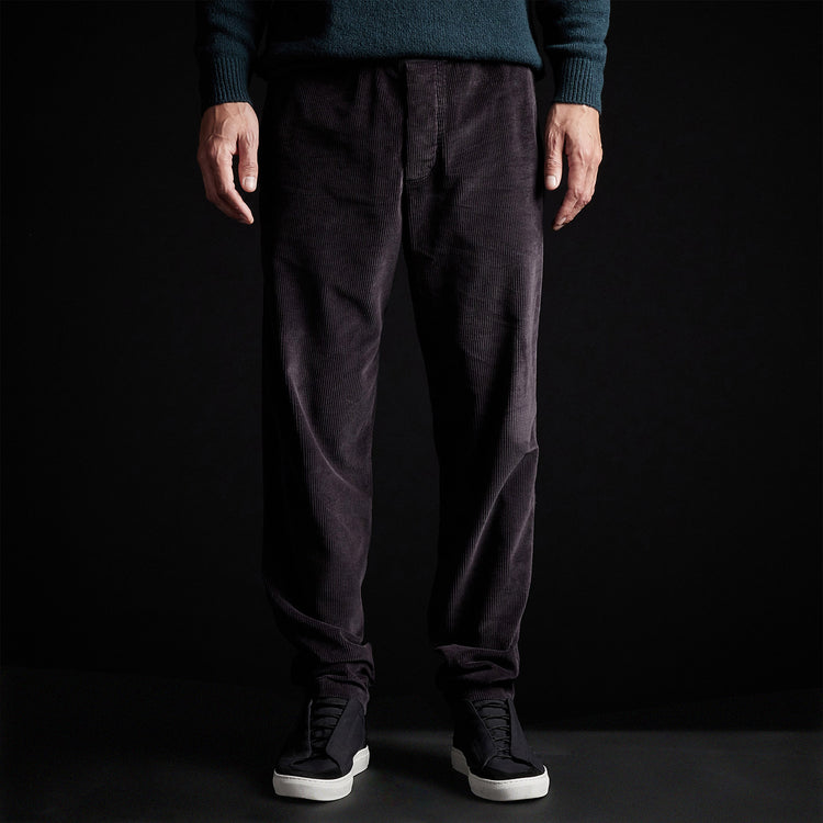 Relaxed Fit Cord Chino in French Navy Pigment | James Perse Los Angeles