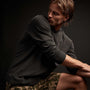 Vintage French Terry Sweatshirt in Carbon Pigment | James Perse Los Angeles
