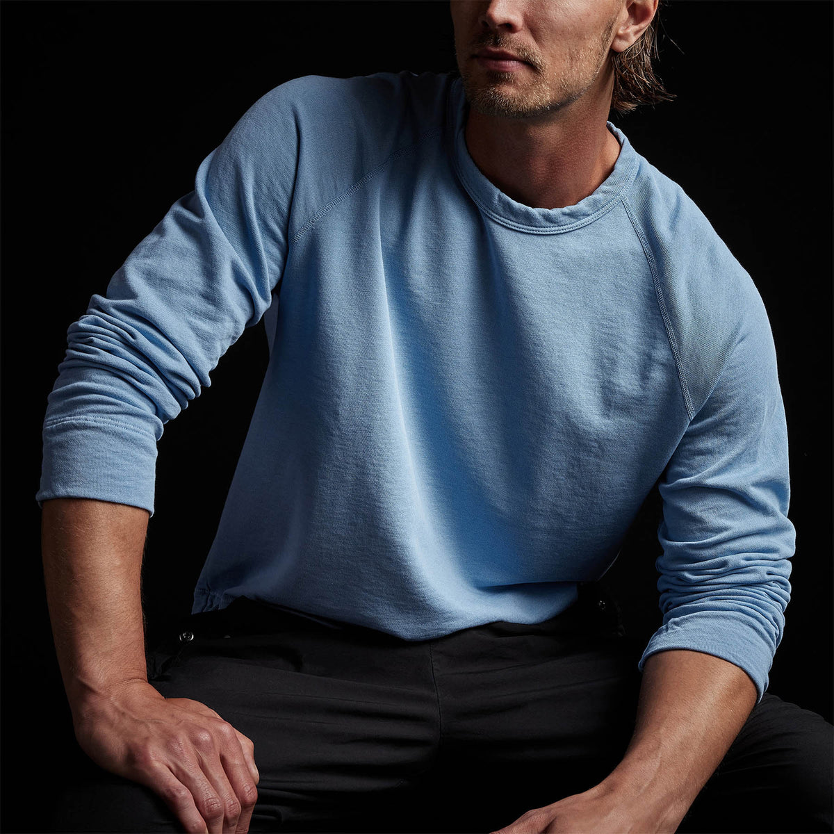 Vintage French Terry Sweatshirt in Delta Pigment | James Perse Los Angeles