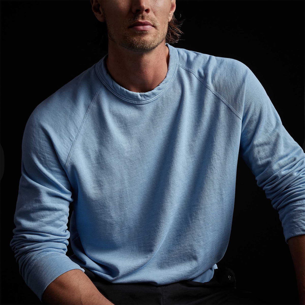 Vintage French Terry Sweatshirt in Delta Pigment | James Perse Los Angeles