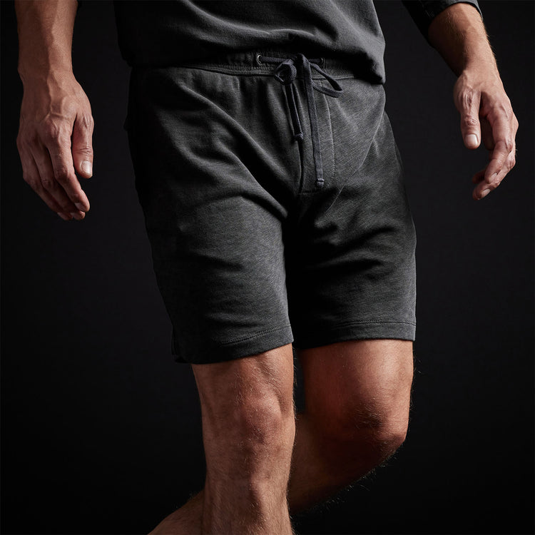 Classic Sweat Short in Carbon Pigment | James Perse Los Angeles